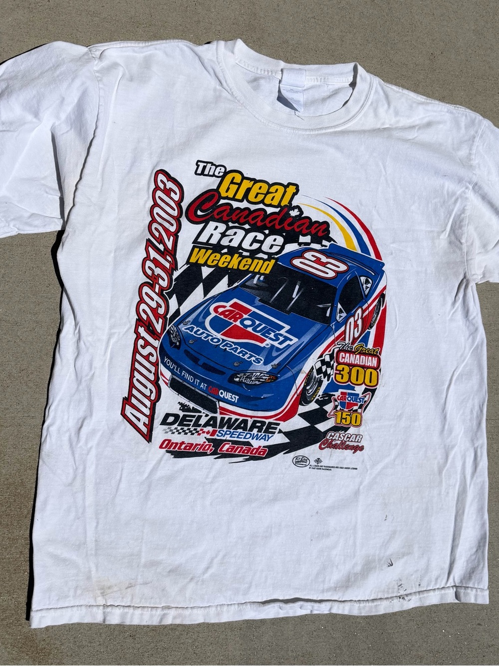 2003 Great Canadian Race Weekend Graphic Racing T-Shirt XL